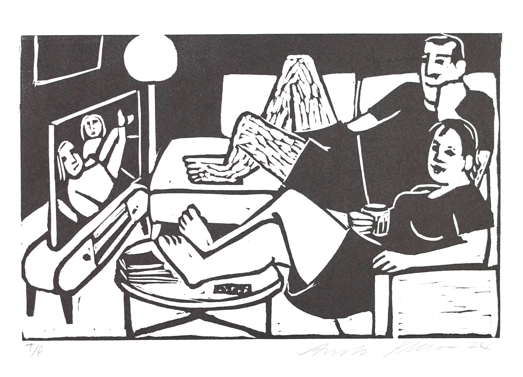 Anita Klein Studio Sale, Watching Slow Horses (TP), 2024