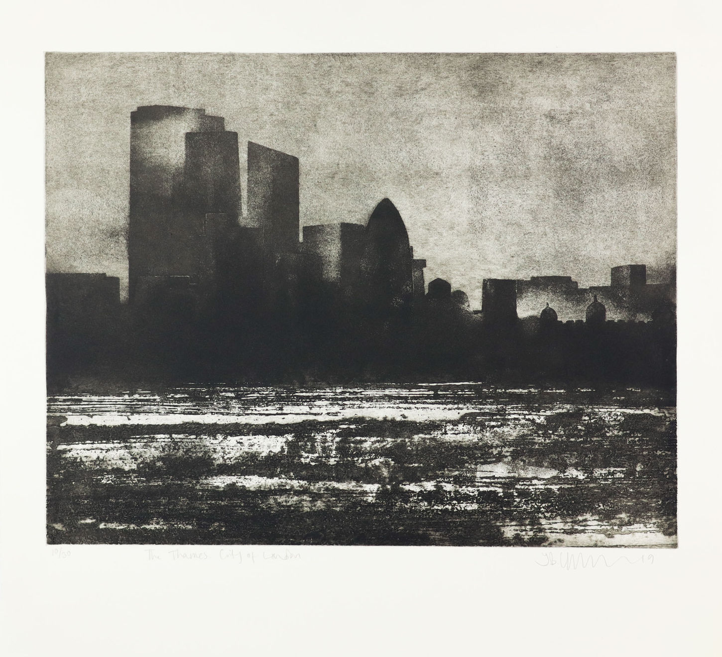 Christmas Secret Bid Auction 2025, LOT 123: Jason Hicklin - The Thames. City of London, 2019