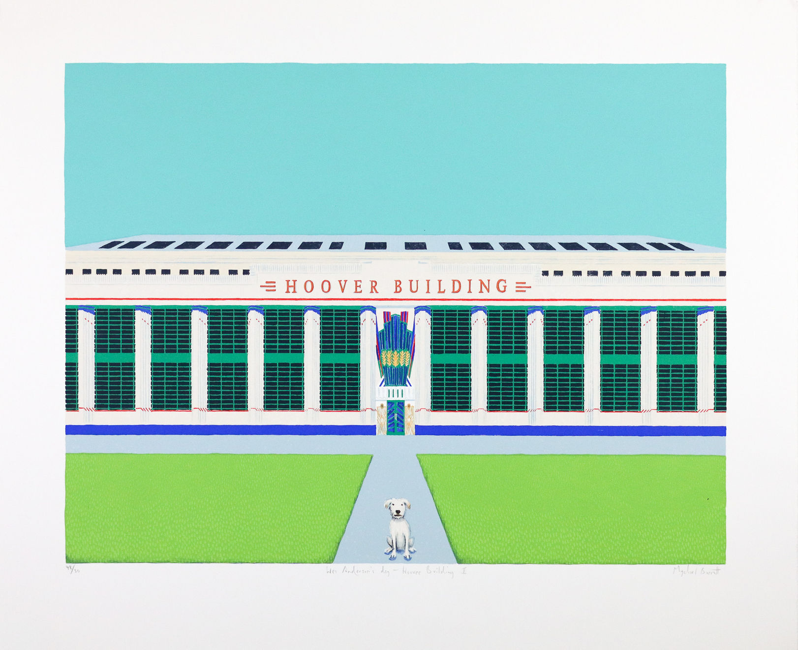 Mychael Barratt, Wes Anderson's Dog - Hoover Building II, 2021