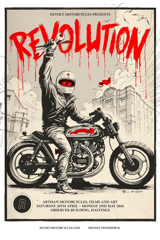Revolution Motorcycle and Art Show, The Observer Building, Hastings