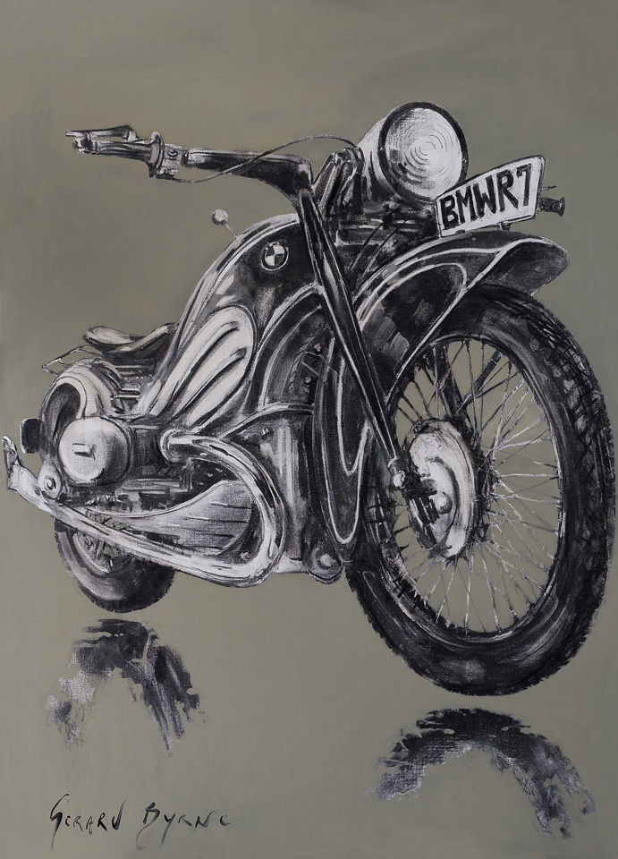 'BMWR7' by Gerard Byrne for Revolution Motorcycle and Art Show, The Observer Building, Hastings