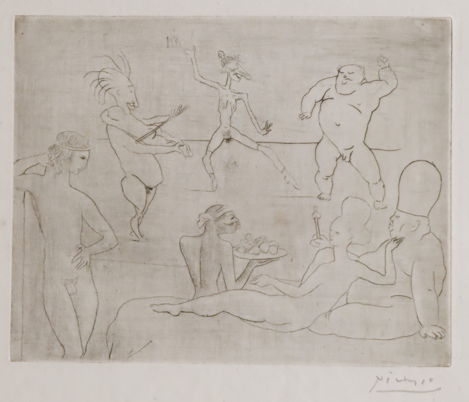 PABLO PICASSO, La Danse Barbare (Devant Salomé et Hérode) (Bloch 15), 1905