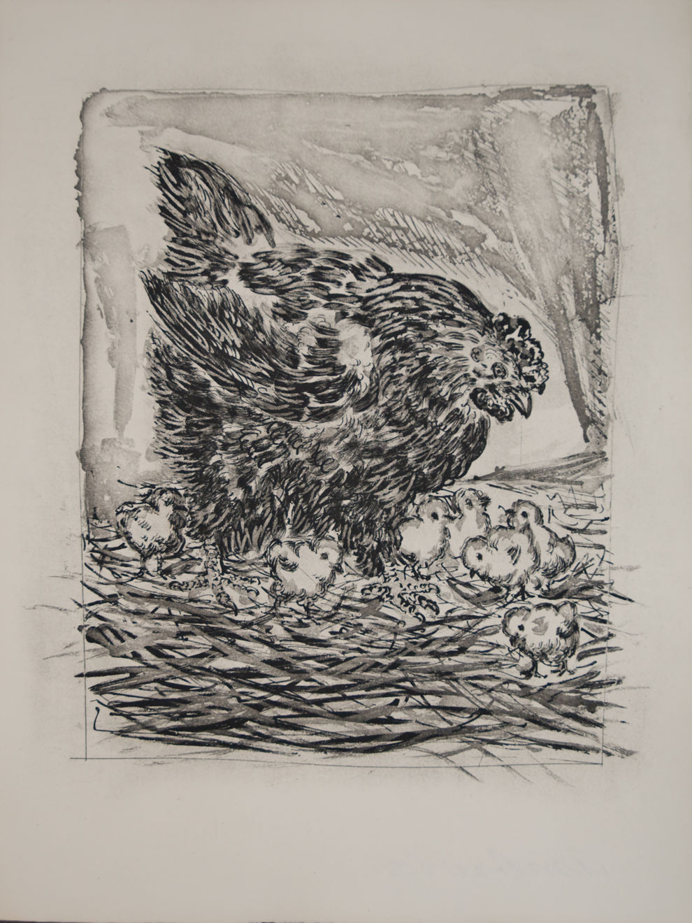 PABLO PICASSO, La Mere Poule (The Hen) (Bloch 345), 1936 (Paris)