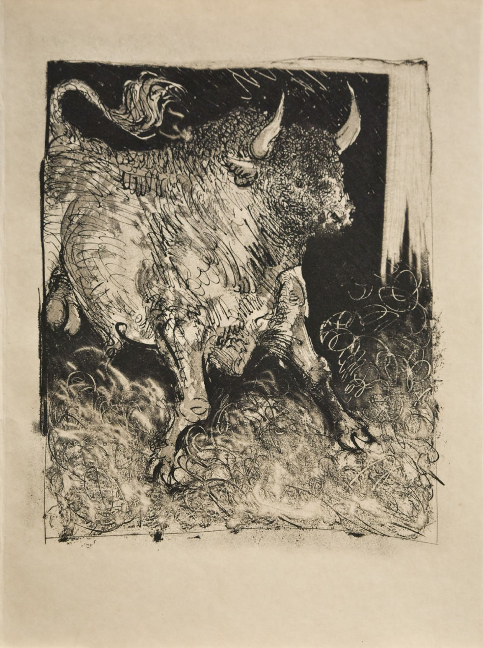 PABLO PICASSO, Le Toro Espagnol (The Bull) (Bloch 331), 1936(Paris)
