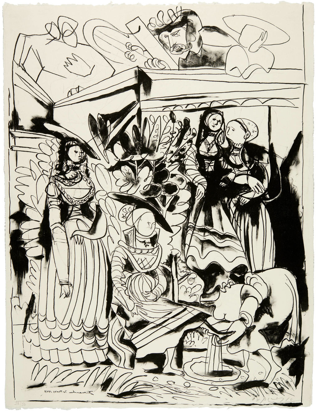 PABLO PICASSO, David et Bethsabée (Bloch 439), 1947