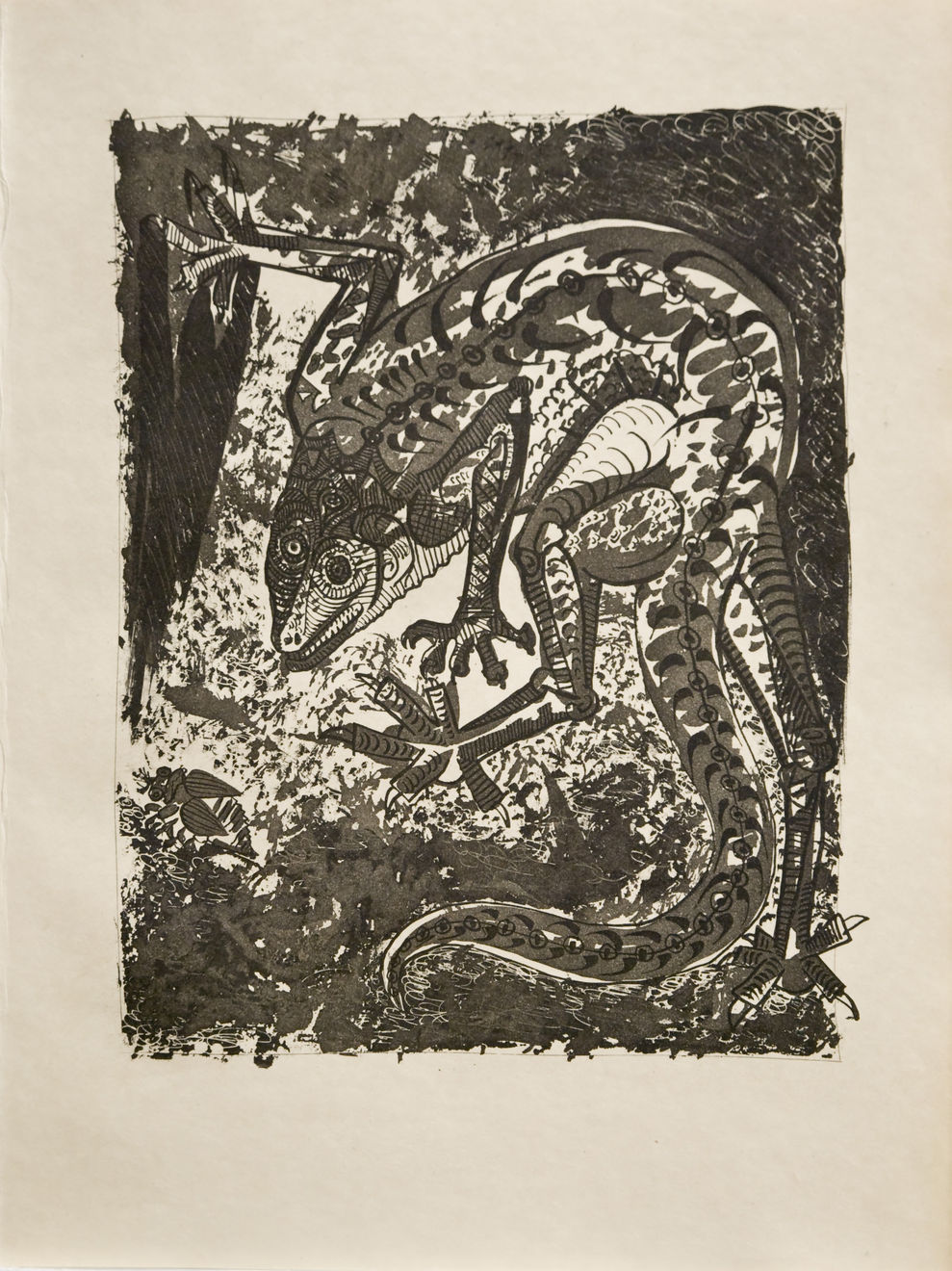 PABLO PICASSO, Le Lézard (Bloch 355), 1936 (Paris)