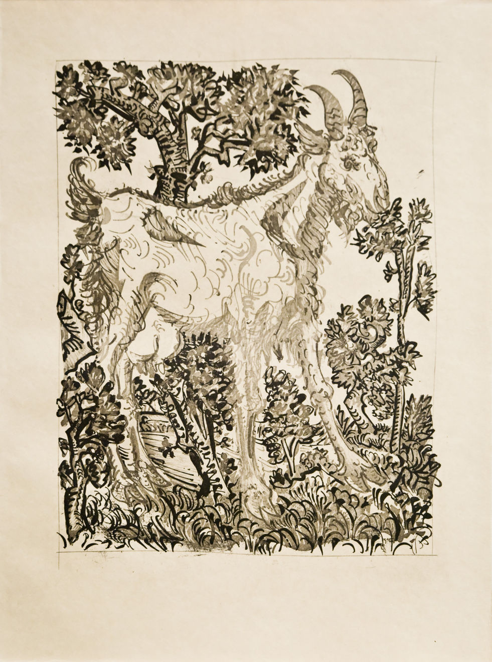 PABLO PICASSO, La Chèvre (The Goat) (Bloch 335), 1936(Paris)