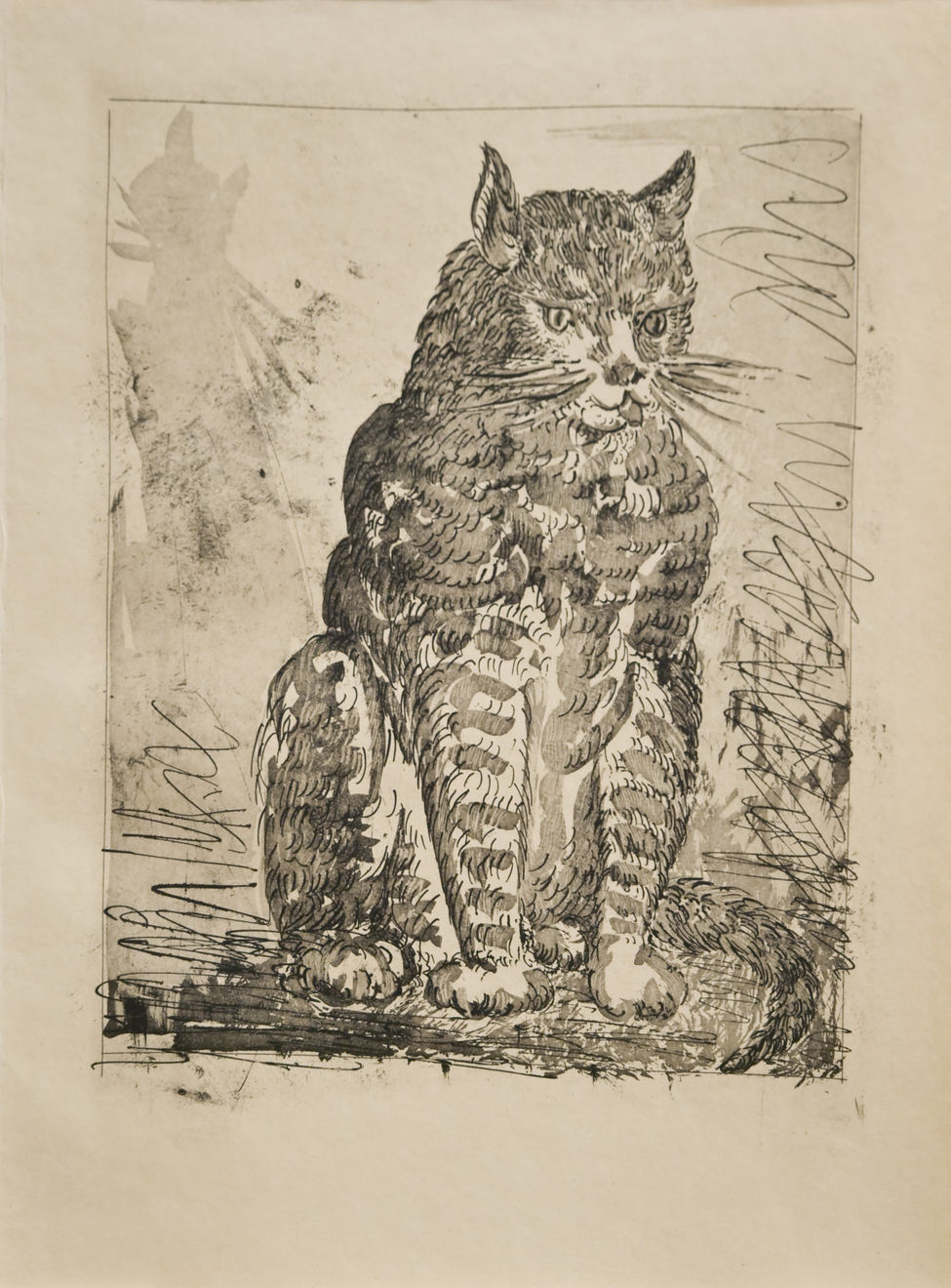PABLO PICASSO, Le Chat (The Cat) (Bloch 333), 1936 (Paris)