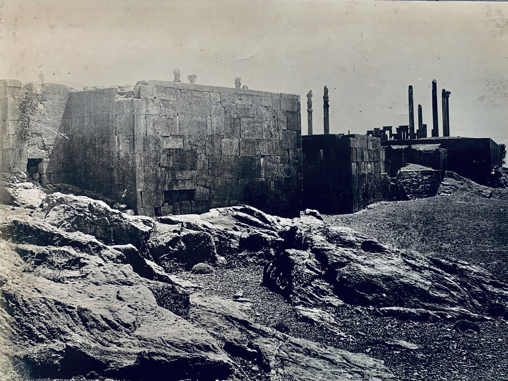 Antoin Sevruguin, Northwestern Corner of Terrace Complex, Persepolis, Late 19th Century or early 20th Century