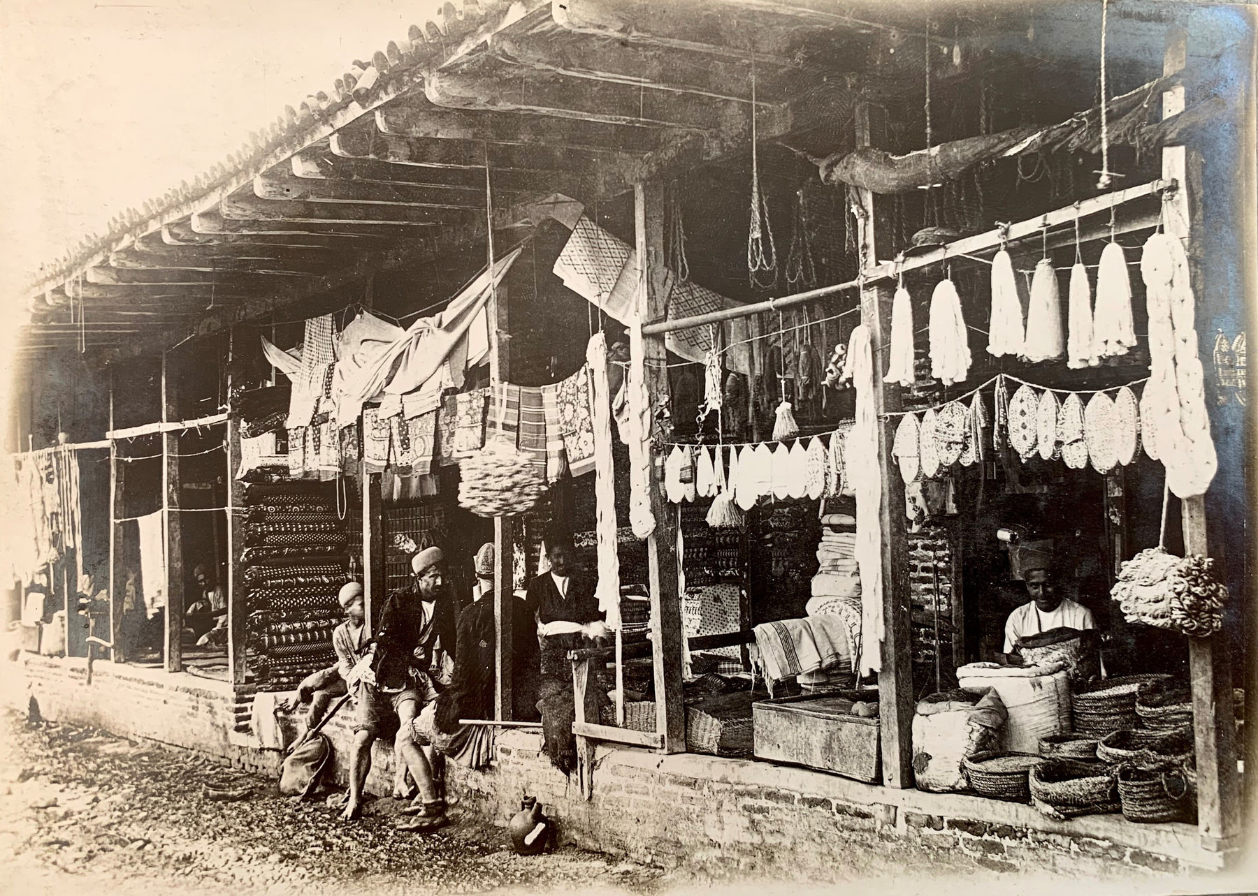 Antoin Sevruguin, A bazaar in Rasht, Late 19th Century or early 20th Century