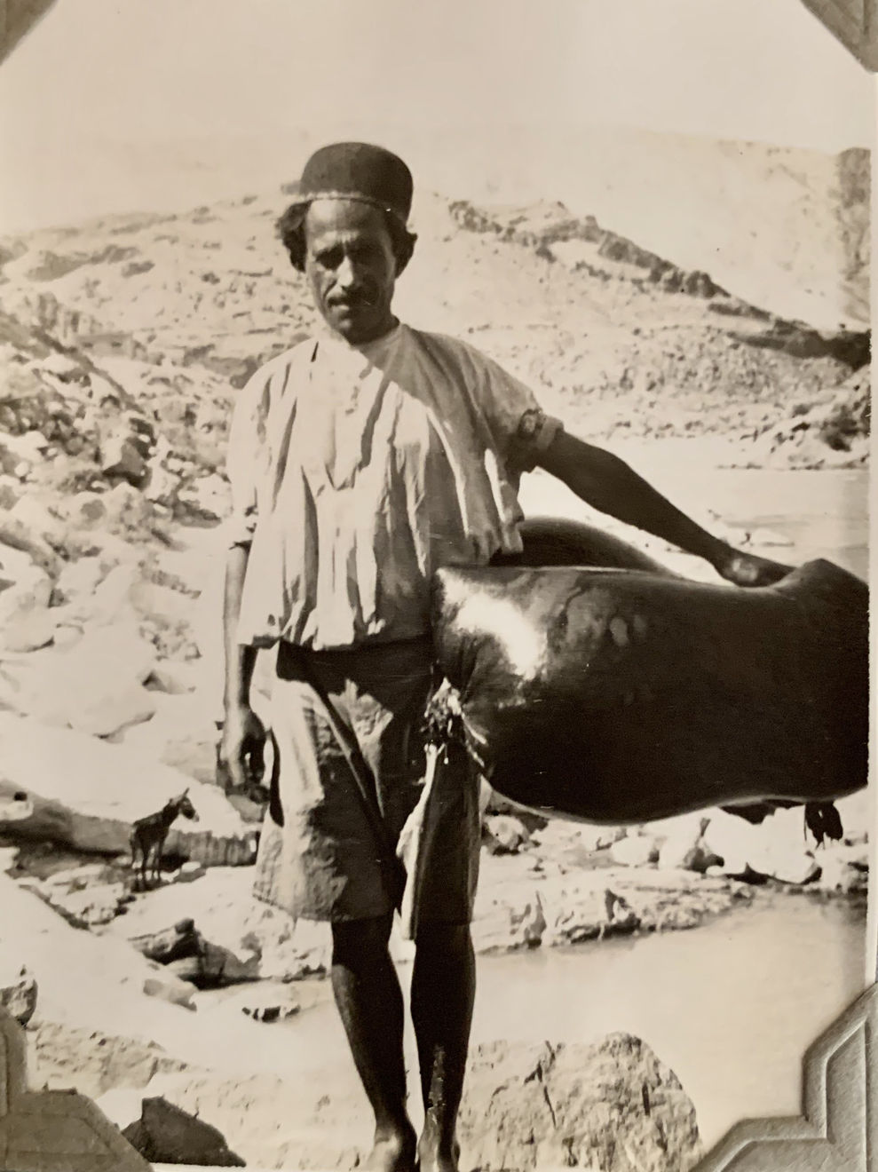 John Drinkwater, The Baḵtīārī ferry at Godar Landor, 1934