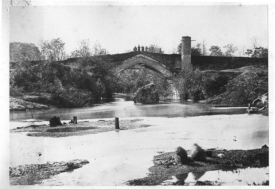 Antoin Sevruguin, The first bridge on the Rasht road, Gilan, Late 19th Century