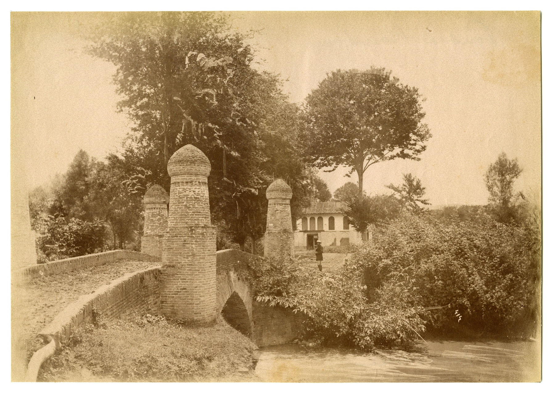 Antoin Sevruguin, Bridge at Kuhdum, near Rasht, Late 19th Century