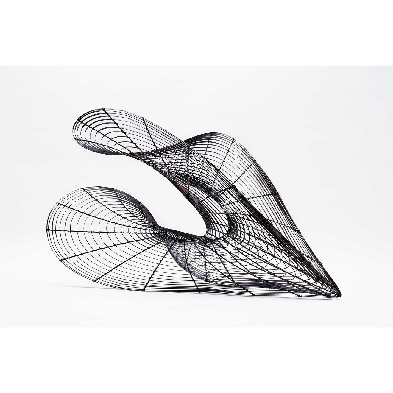 Tanabe Chikuunsai IV & Sawako Kaijima, Hanamushin I, 2022, Bamboo madake and rattan, 44 x 76 x 47 cm.