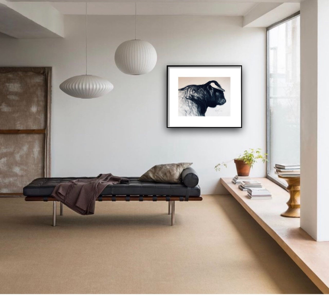 Shabs Beigh, Bull Head Study , 2020