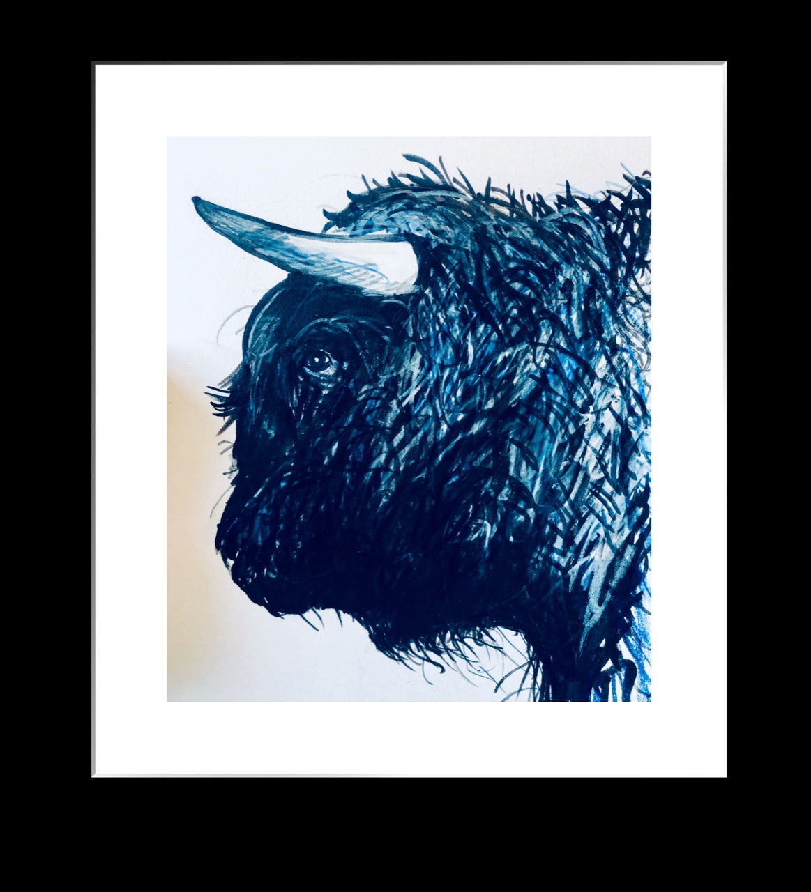 Shabs Beigh, Blue Bull Head, 2020