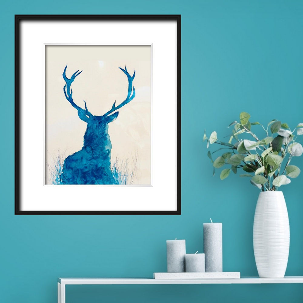 Shabs Beigh, Blue Stag - Original