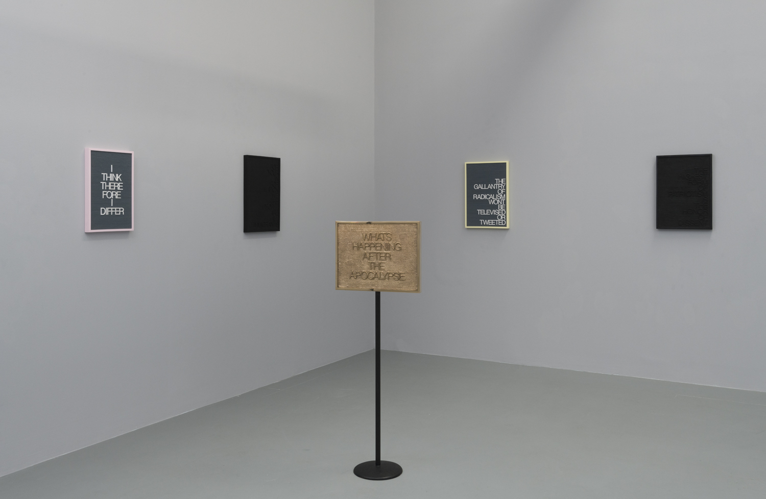 Installation view of "Absurdist Logic"