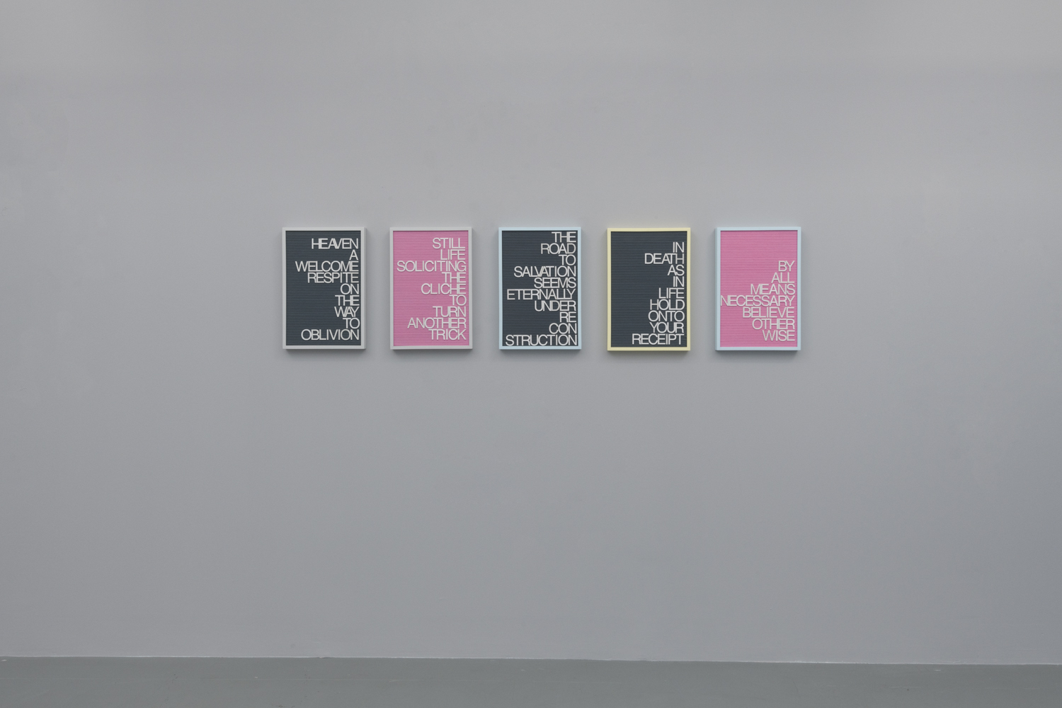 Installation view of "Absurdist Logic"