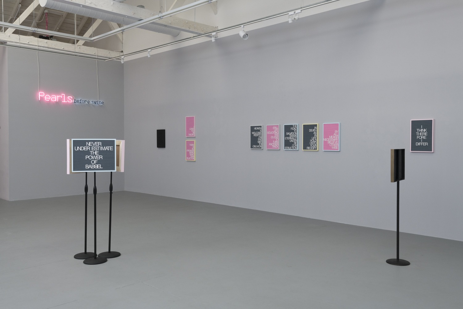 Installation view of "Absurdist Logic"