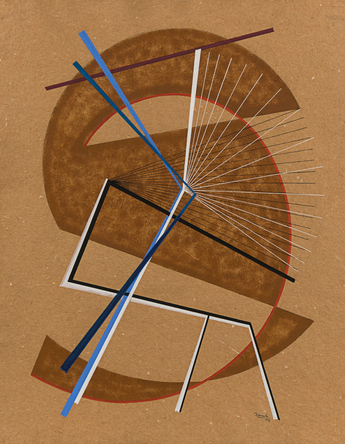 Composition, 1949 Tempera on paper