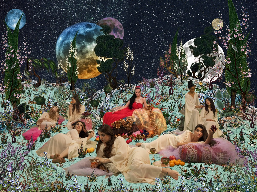 SHOJA AZARI&nbsp;, Banquette of Houries, (The King of Black), 2013