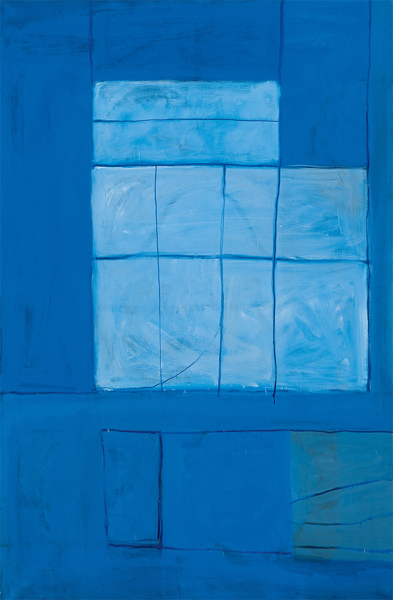 William Scott, Blue East, 1964, Oil on canvas, 73" x 48" at Anita Rogers Gallery