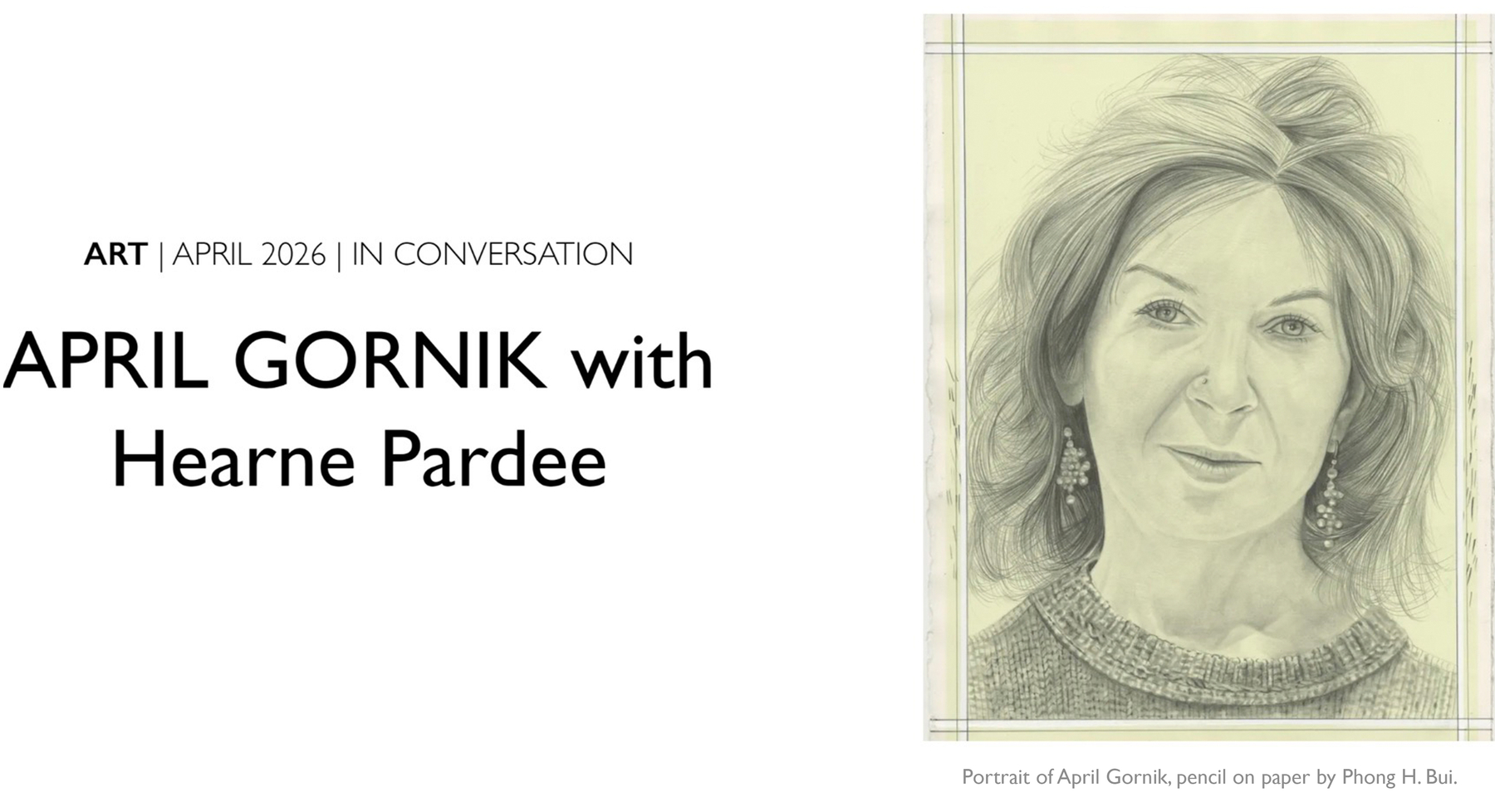 APRIL GORNIK | THE BROOKLYN RAIL - April 2026 | Interview with Hearne Pardee - News - MILES McENERY GALLERY