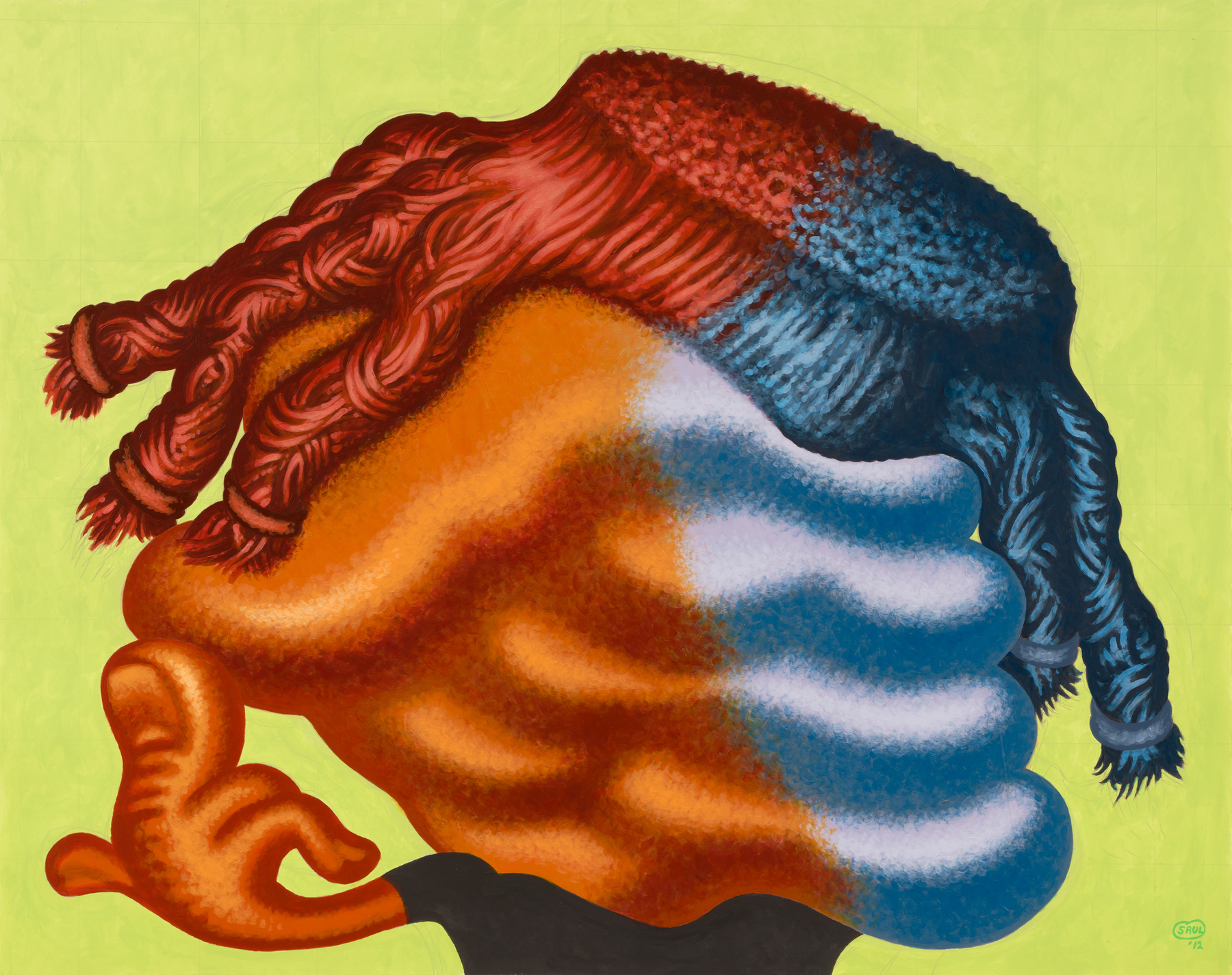 Peter Saul
&amp;quot;Untitled (Head)&amp;quot;, 2012
Acrylic, colored pencil on paper
41 x 51 3/4 inches
104 x 131.5 cm
SAUZ 1