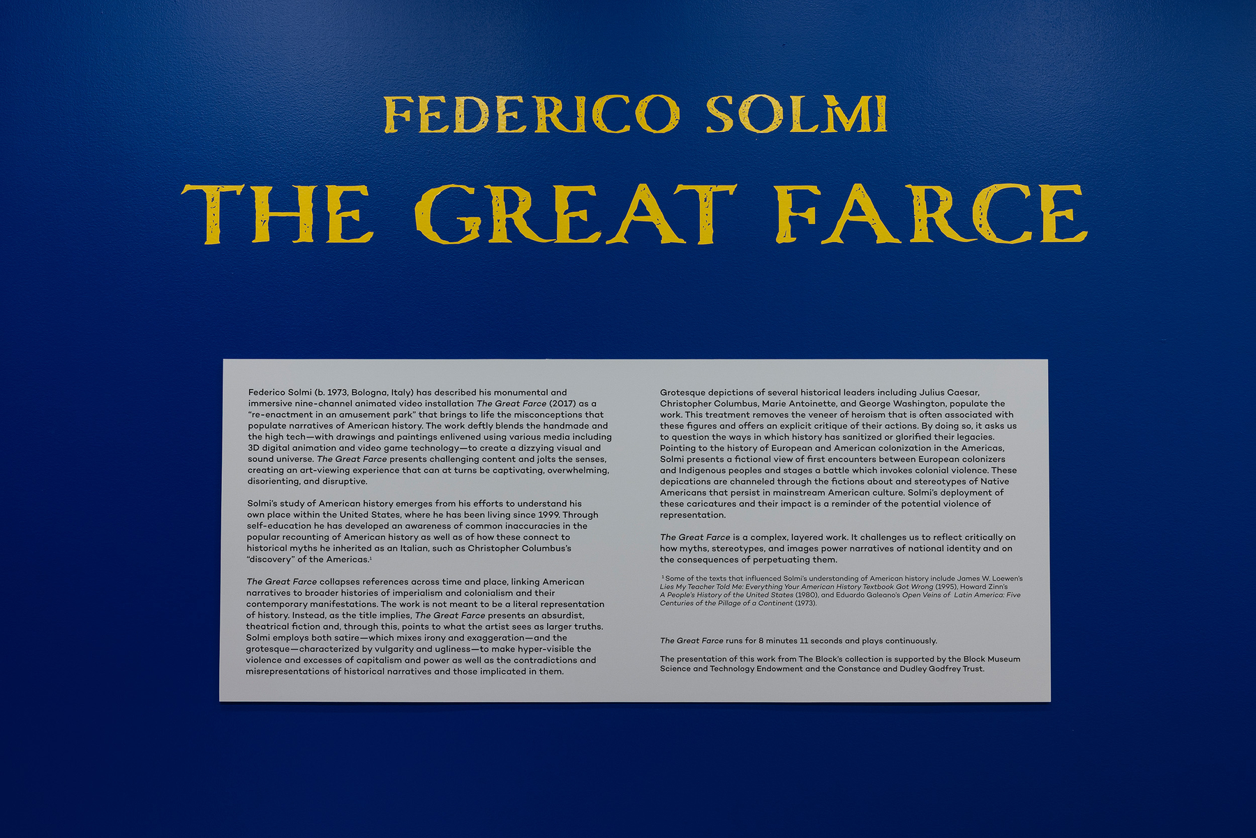 FEDERICO SOLMI - THE GREAT FARCE AT THE BLOCK MUSEUM - Viewing Room - Luis De Jesus Los Angeles