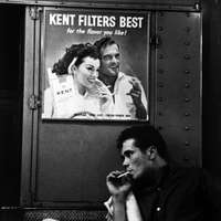 Brooklyn Gang (boy smoking cigarette on subway)