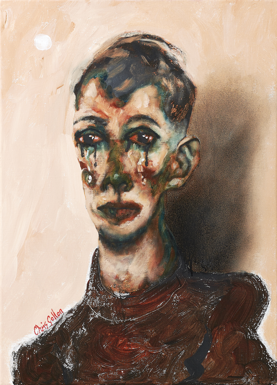 Chris Gollon, Study on Canvas (I) for Gimme Some Wine