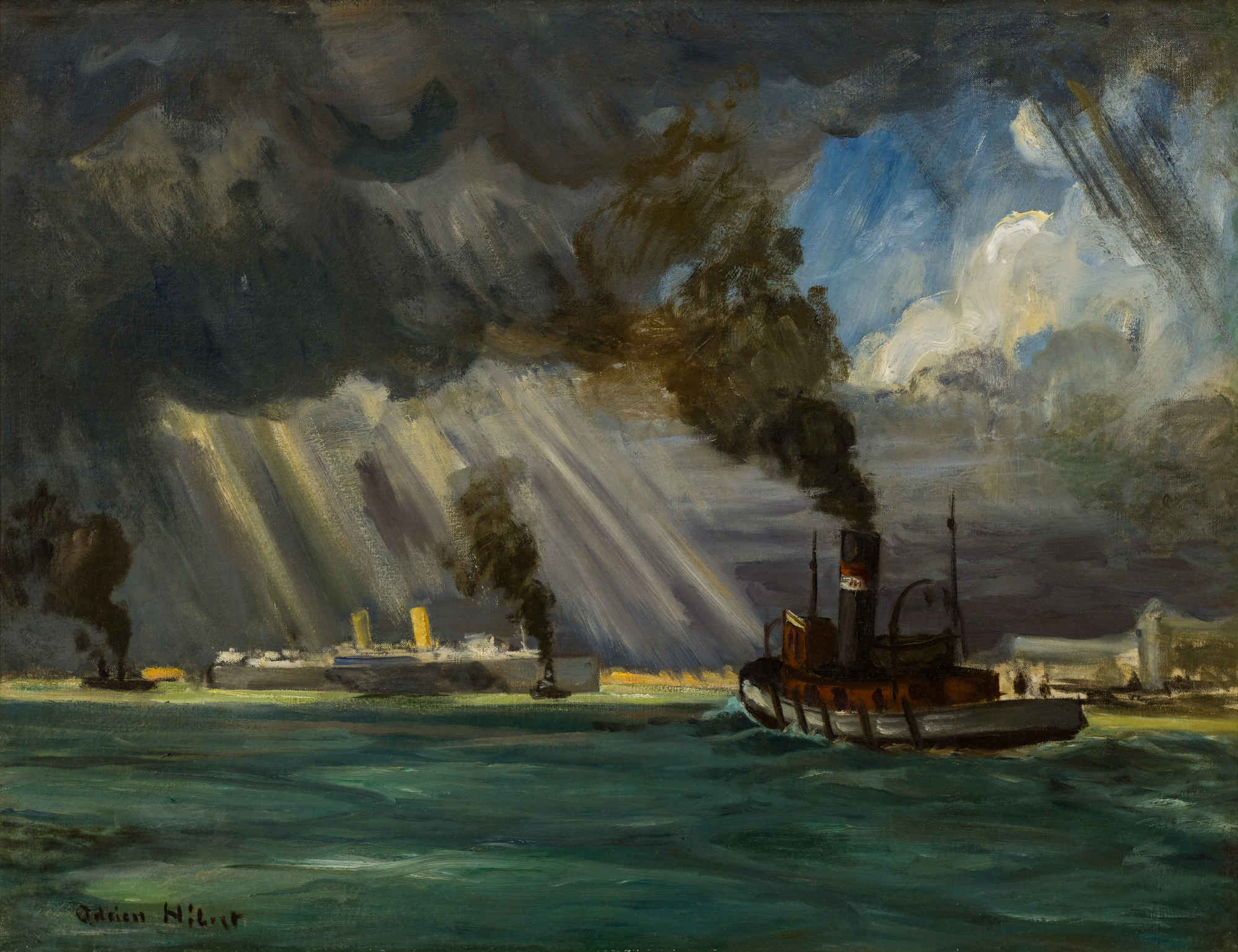 View toward the Port of Montreal