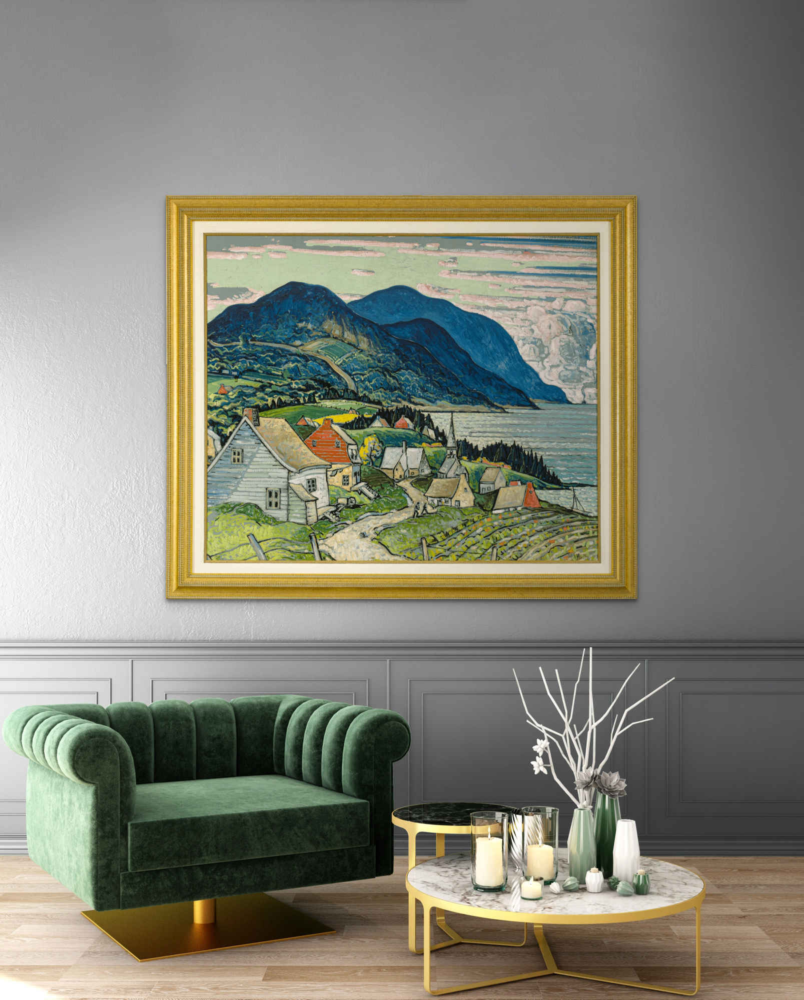 Paysage à Saint-Siméon