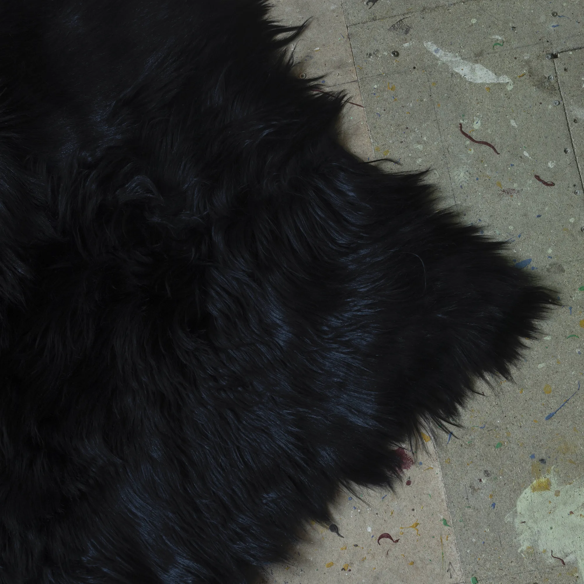 Goat hair floor piece or bed cover,