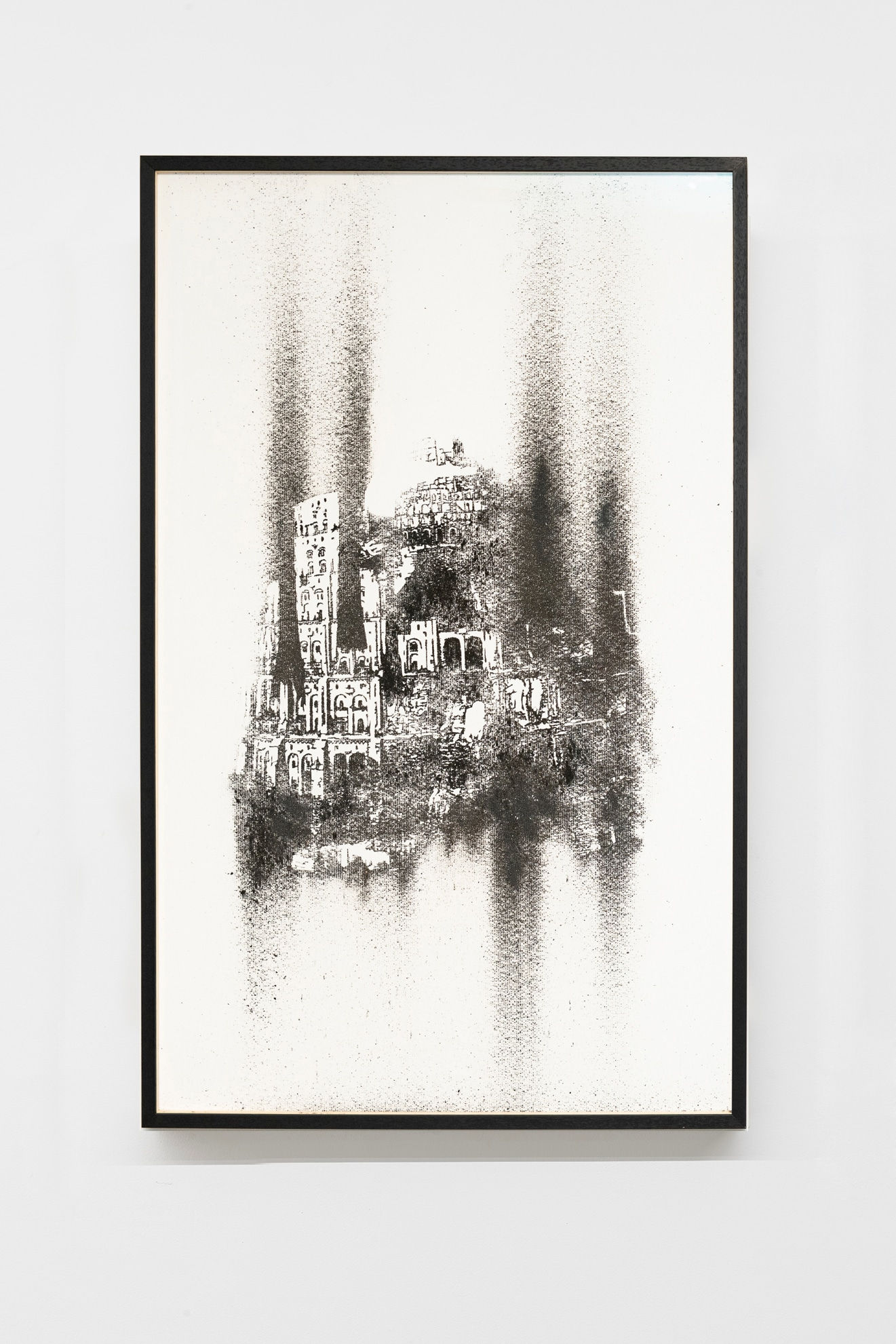 Nicolas Daubanes, Tour de Babel en flammes. Brueguel l’Ancien, 1563, 2021