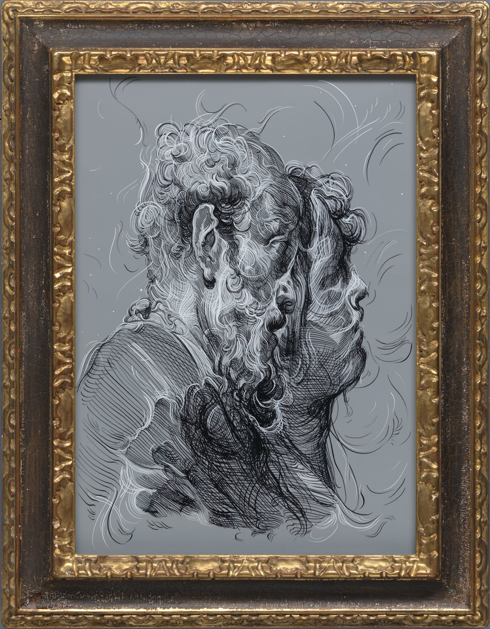 Glenn Brown, Drawing 15 (after Gandolfi) , 2017