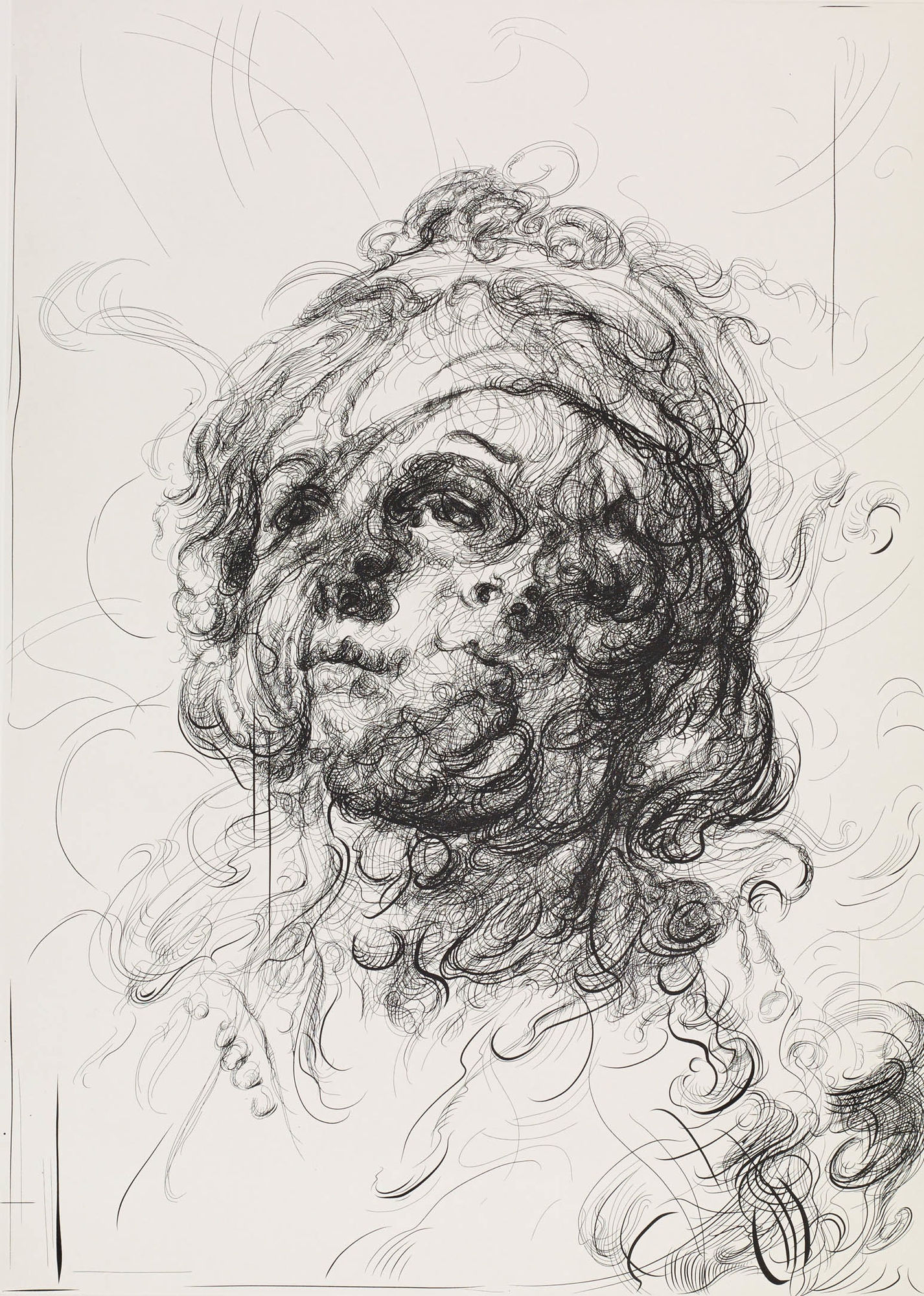 Glenn Brown, Bring on the Dancing Horses (after Greuze/Jordaens), 2019