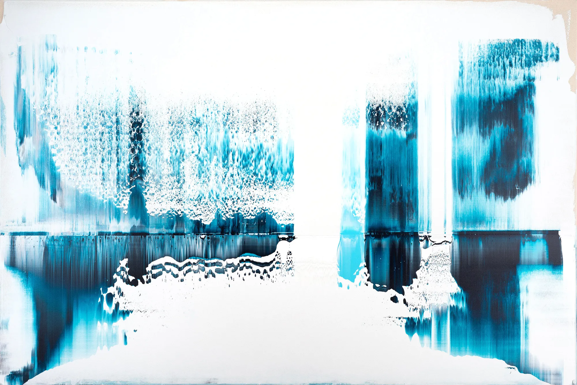 Alex Kuznetsov, Horizon #16 Blue on white, 2019