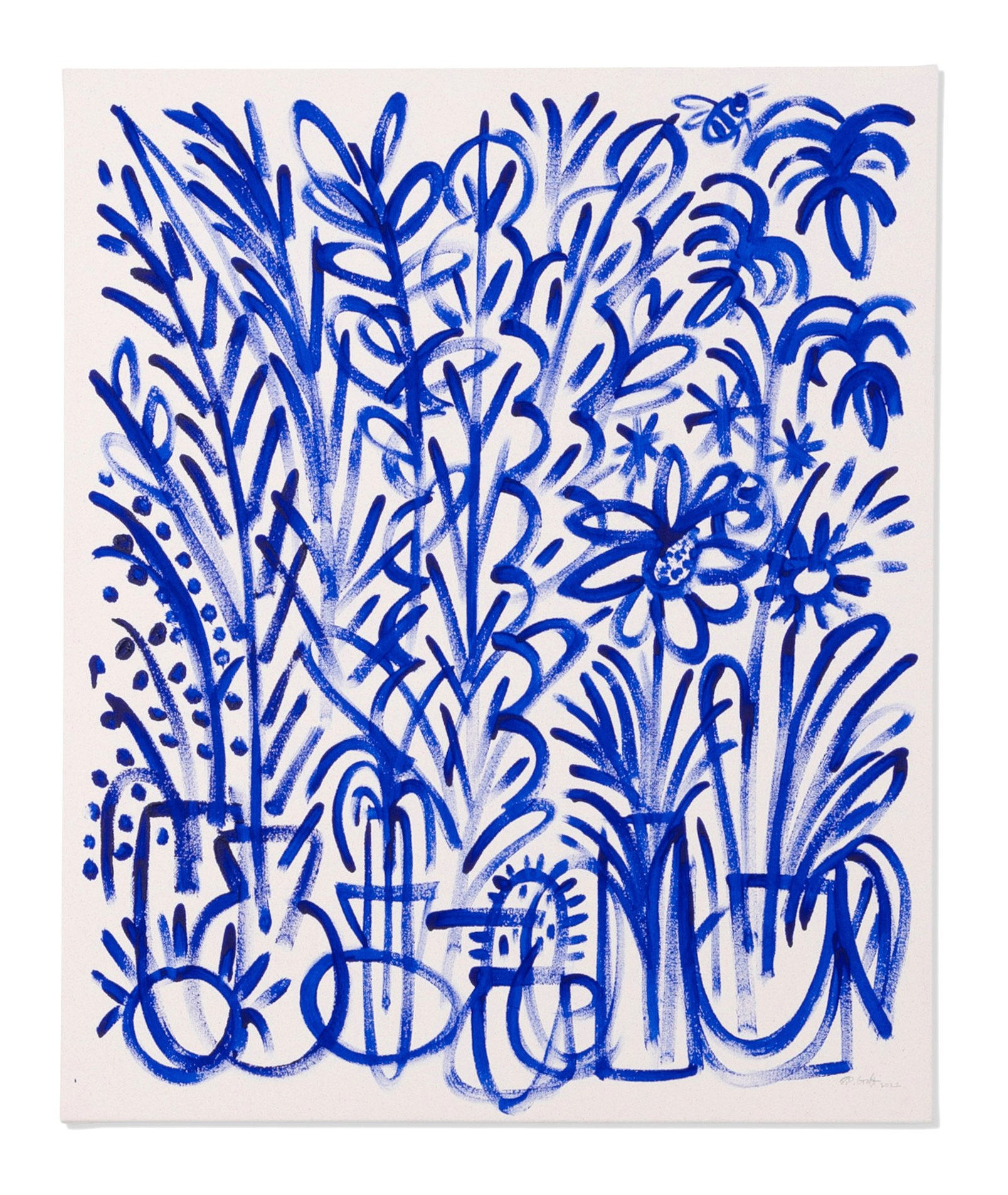 B.D. Graft, Blue with Bee, 2022