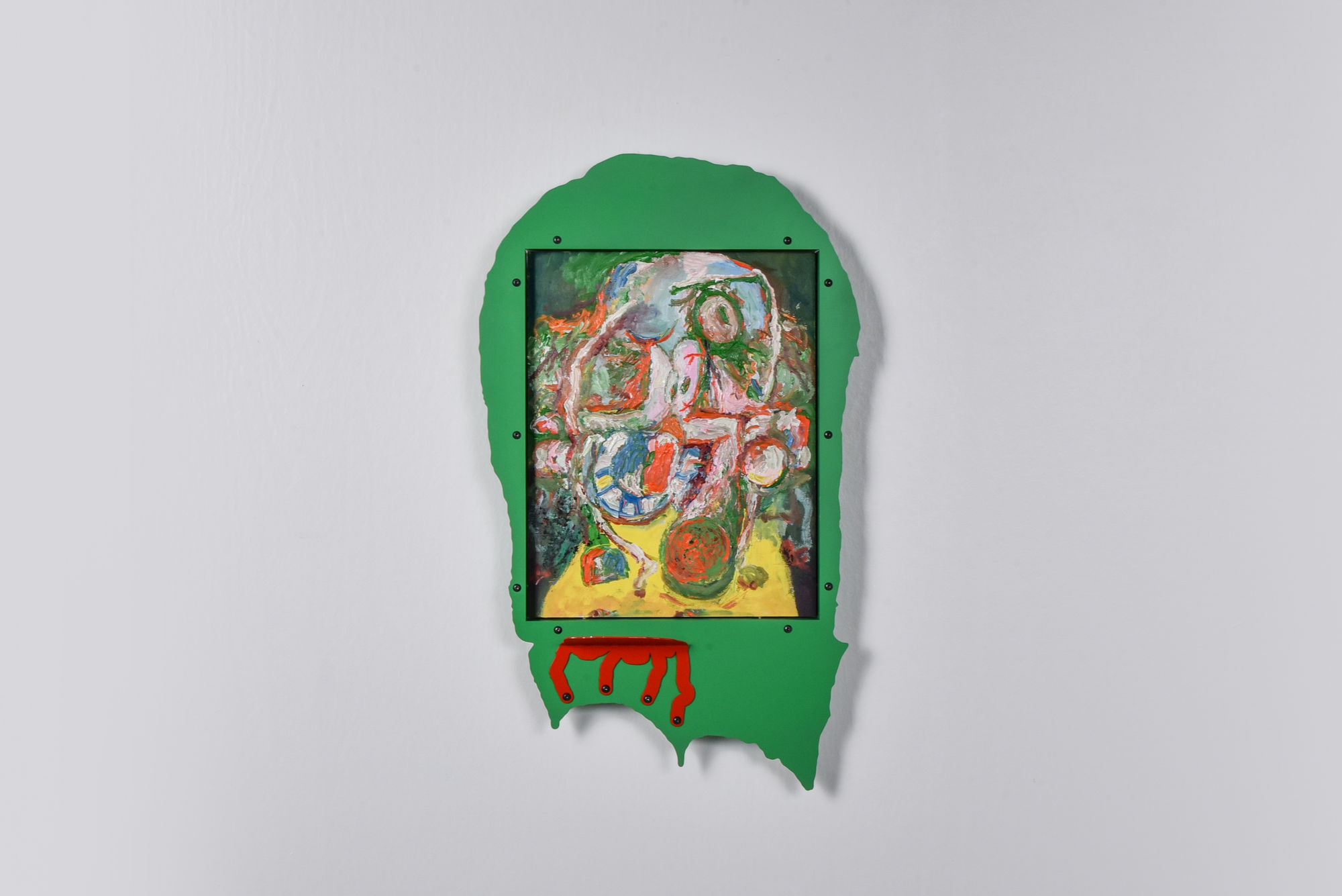 Serban Ionescu, Untitled with green frame, 2021