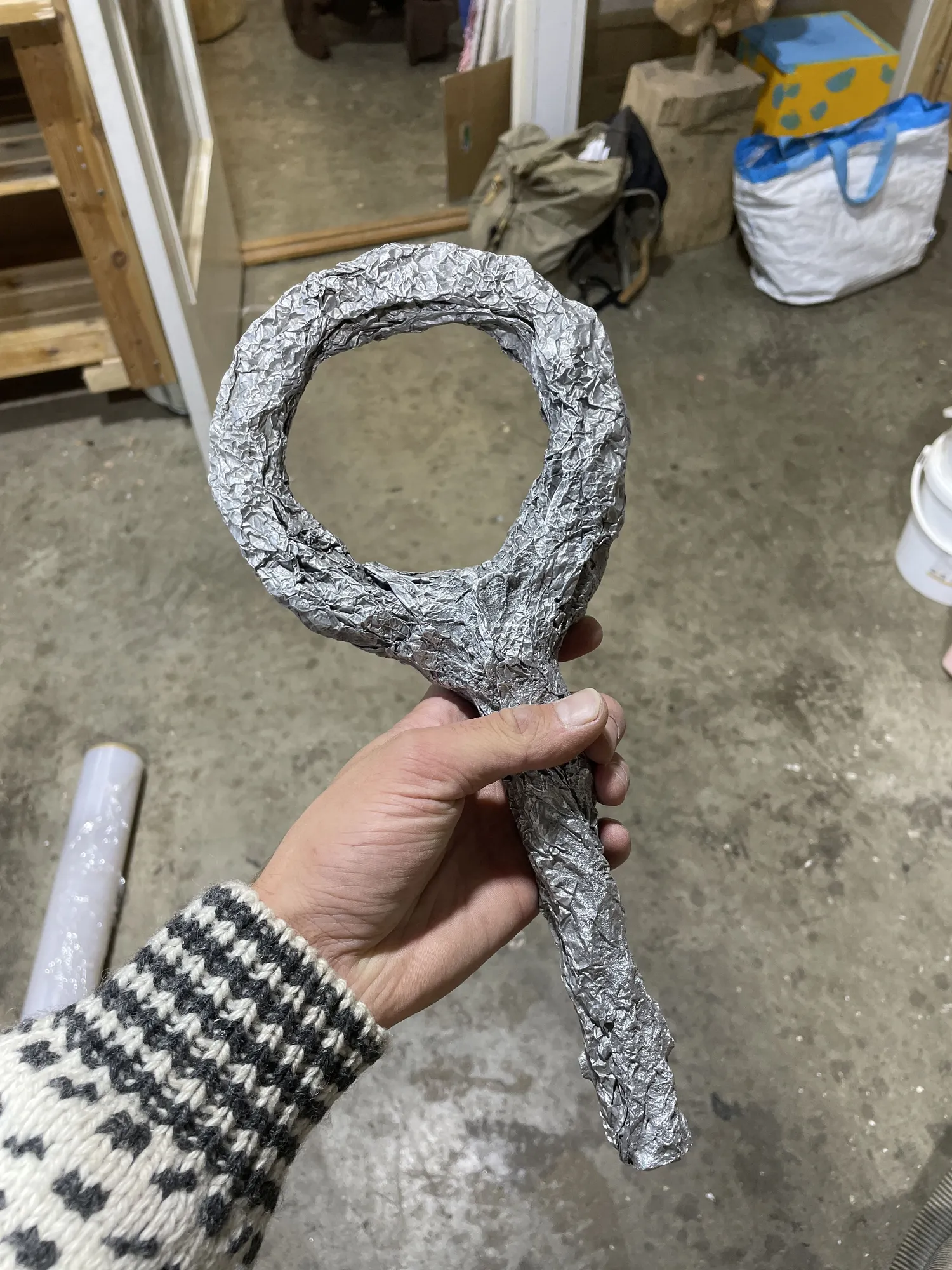 Sigve Knutson, Lost Alufoil sculpture no. 1, 2021