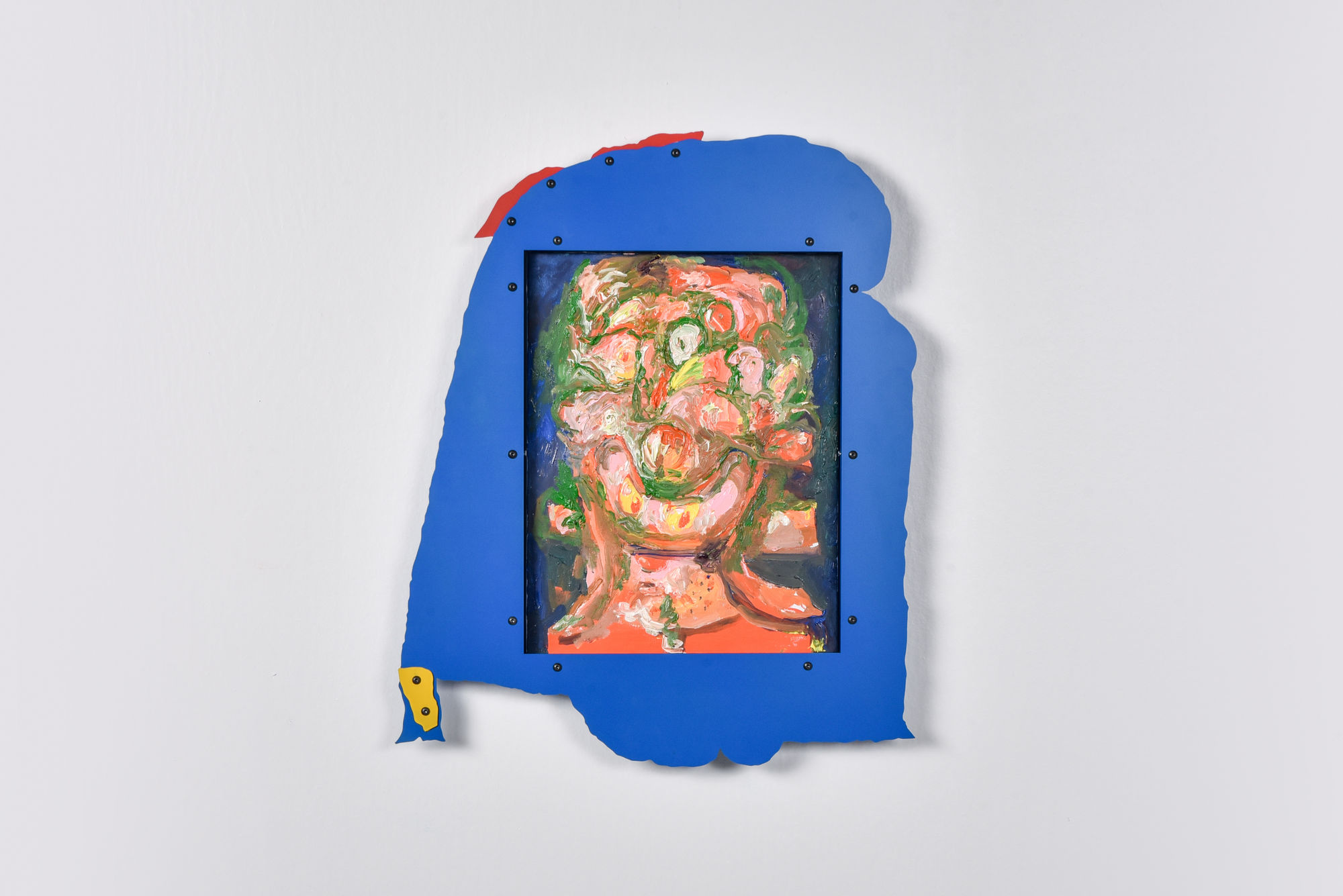 Serban Ionescu, Untitled with blue frame, 2021