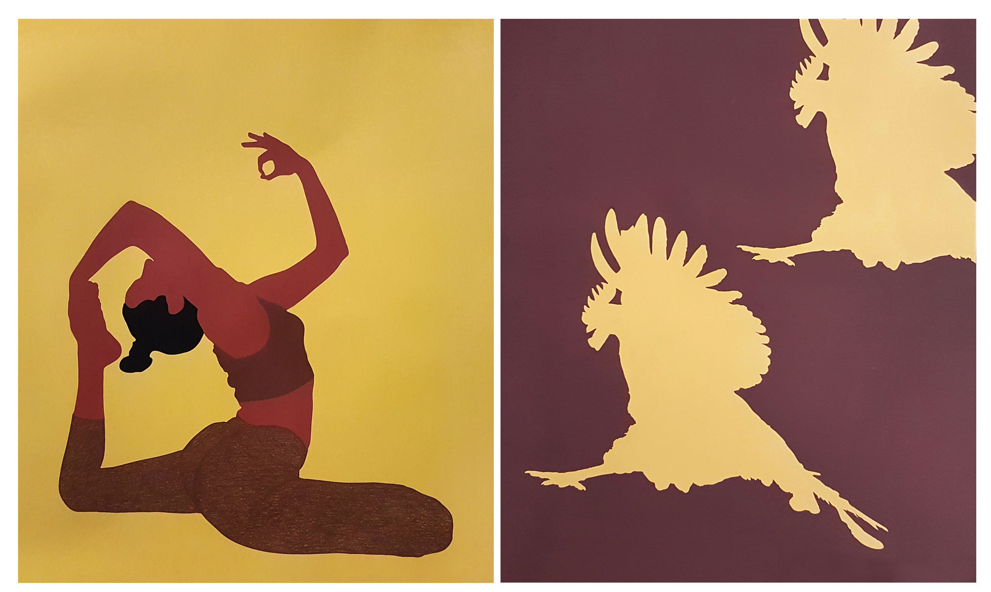 Muhammad Zeeshan, Untitled-II (Diptych), 2017