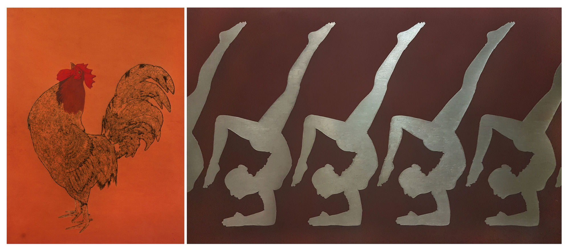 Muhammad Zeeshan, Untitled-III (Diptych), 2017