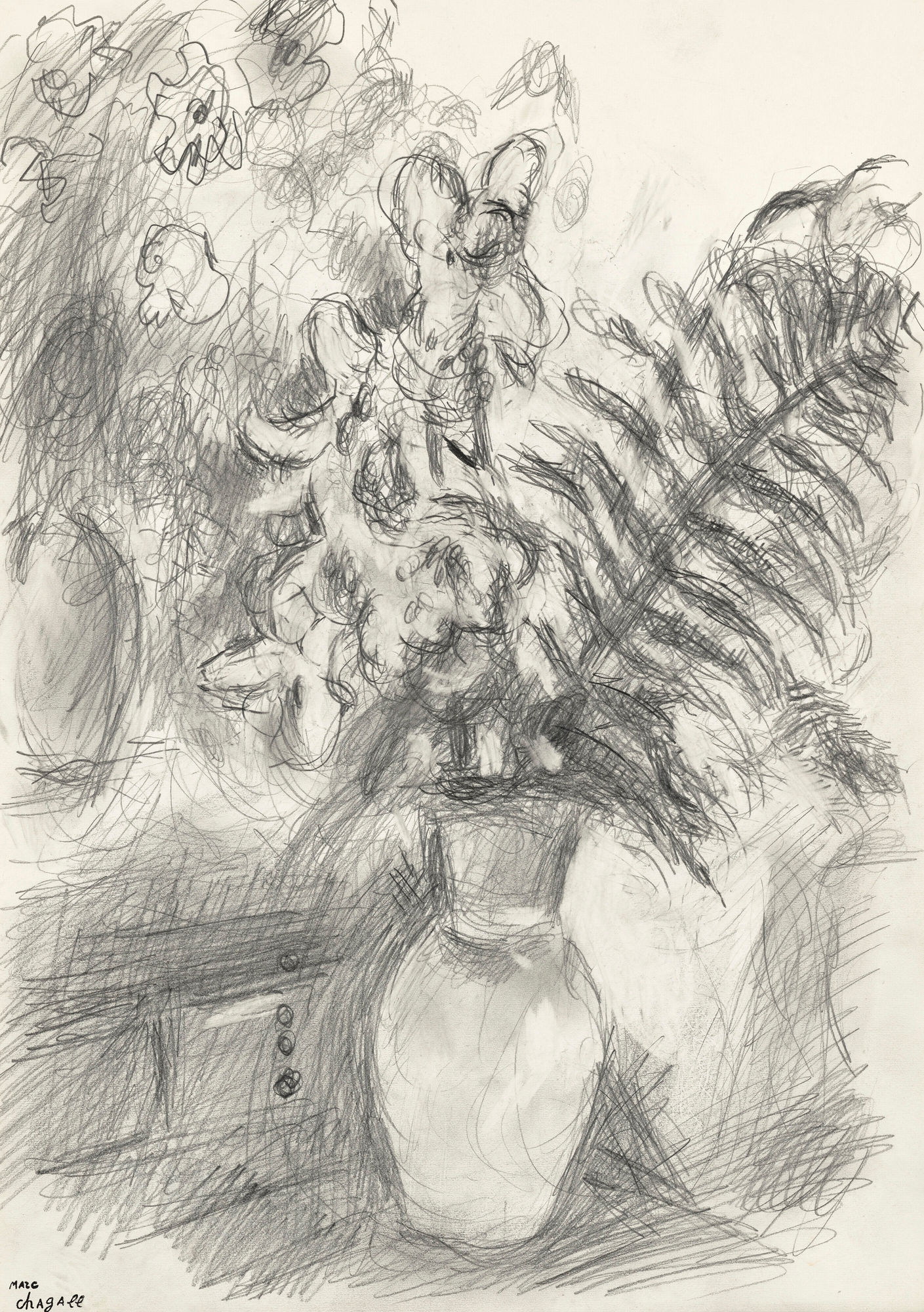 Marc Chagall, Interieur aux bouquets, c.1978-80