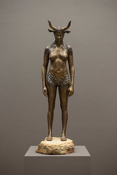 Nandipha Mntambo, Maquette for Minotaurus, 2015