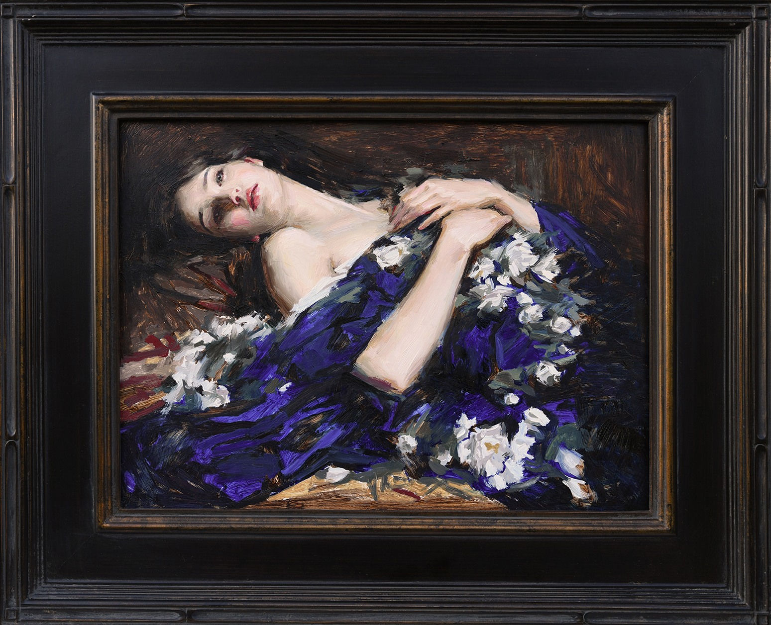 Mary Sauer, Figure in Blue, 2024