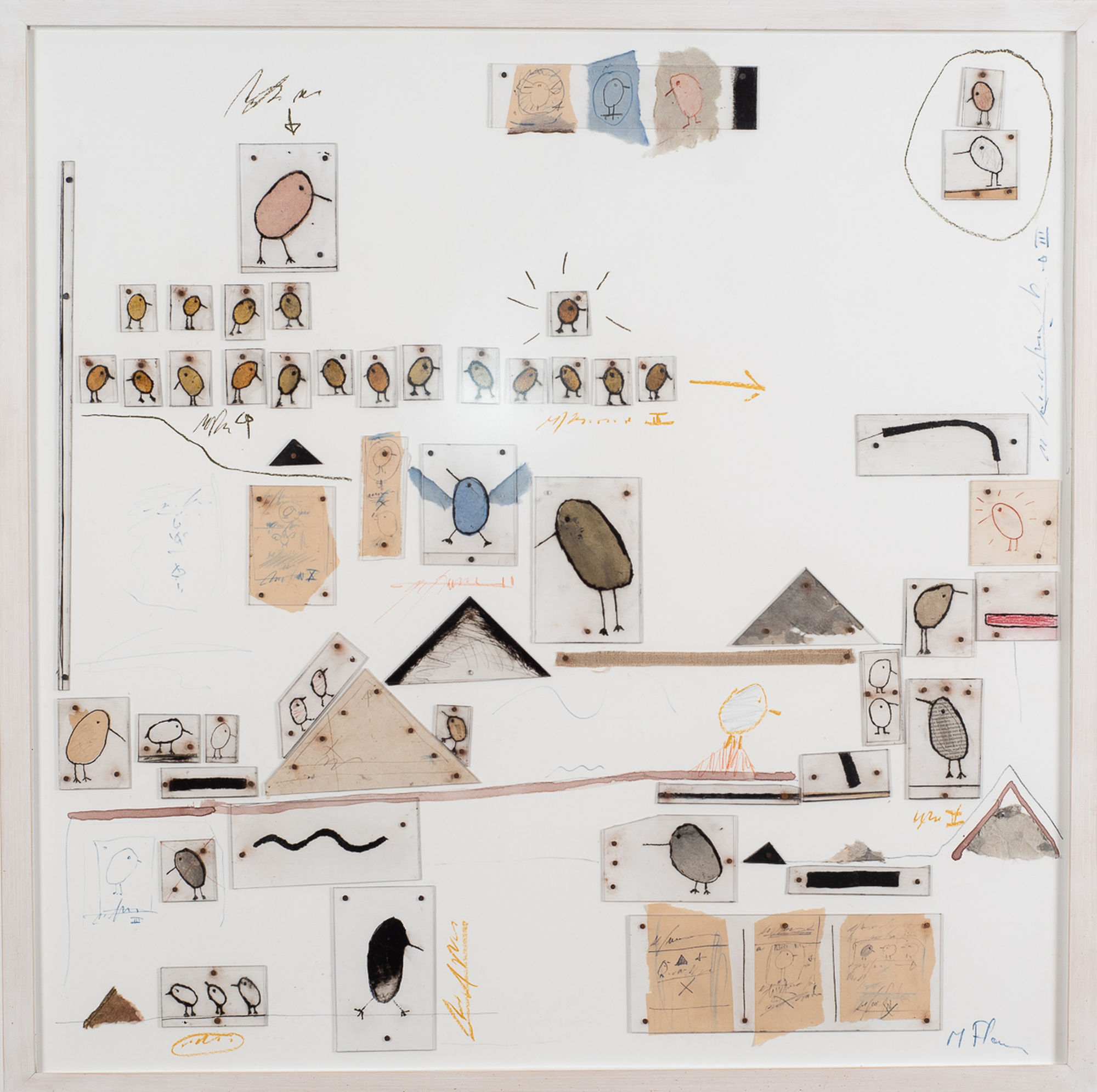 MICHEL FLAMME, BIRDS VISITING THE PYRAMIDS