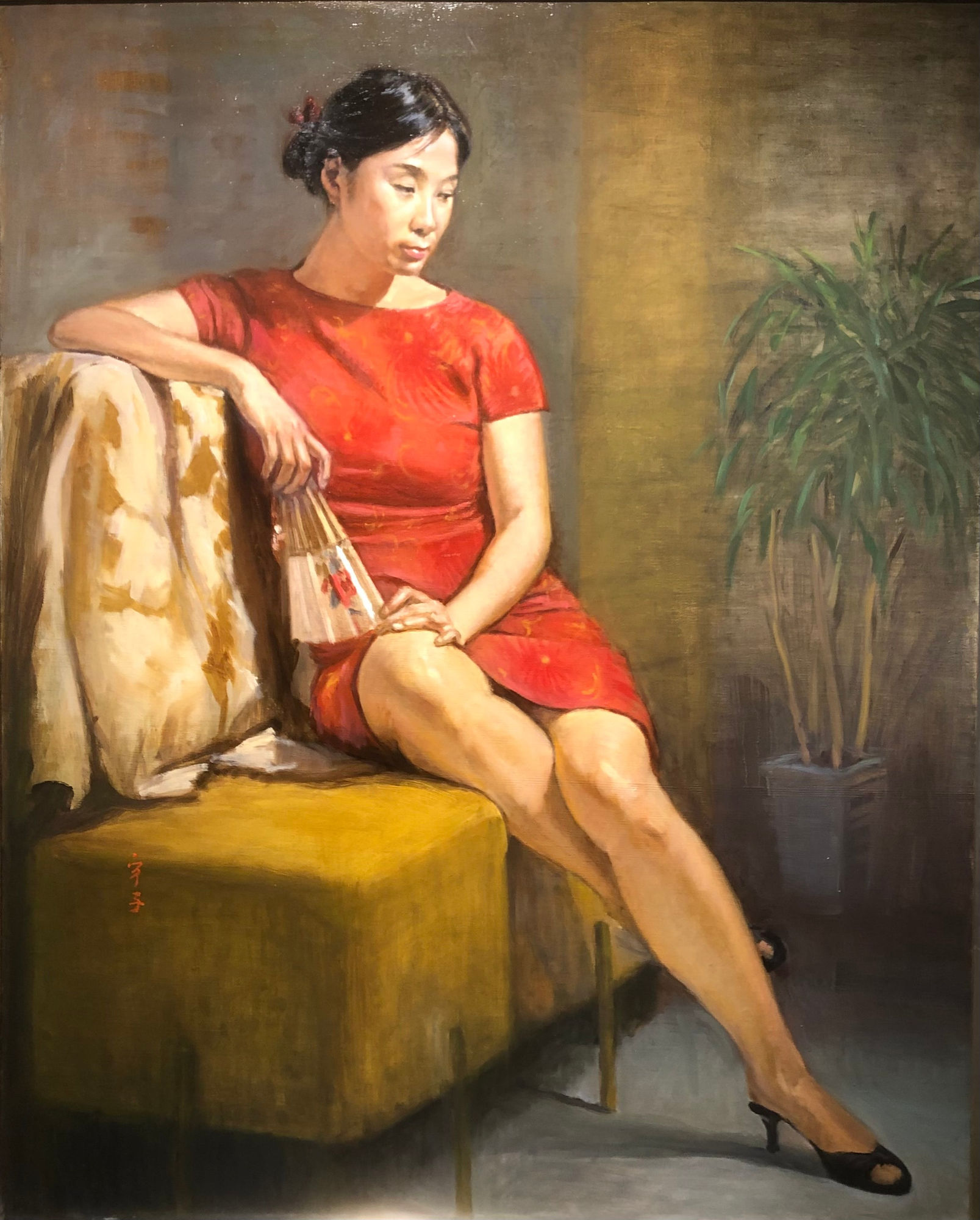 이우자, 부채를 든 여인, 2021